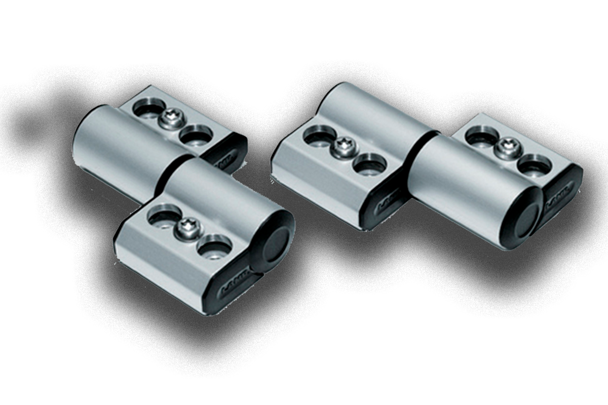 Pair of durable metal friction hinges designed for windows and doors, showcasing SunWyn's expertise as a top friction hinge manufacturers and exporter in India.