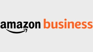 Amazon Business logo, one of India's top 10 B2B websites for 2025, offering bulk order solutions, business tools, and reliable logistics for manufacturers and professional buyers