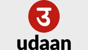 Udaan logo, one of the top 10 B2B portals in India focused on wholesale trade, connecting manufacturers, traders, and retailers across categories like FMCG and electronics