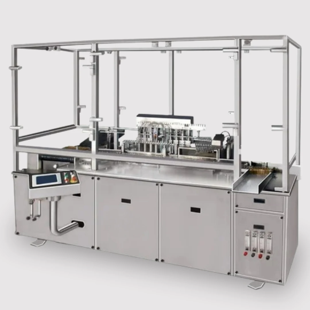 ANB Pharma is a trusted name among Pharmaceutical Machine Manufacturers providing advanced Pharmaceutical Machines for ampoule filling and sealing applications. As experienced Pharma machine manufacturers, we design precision-based Pharma machines that ensure accurate filling, secure sealing, and sterile operation. Our Machines used in pharmaceutical industry are built to reduce wastage, maintain product integrity, and deliver consistent performance in high-speed pharmaceutical production lines.