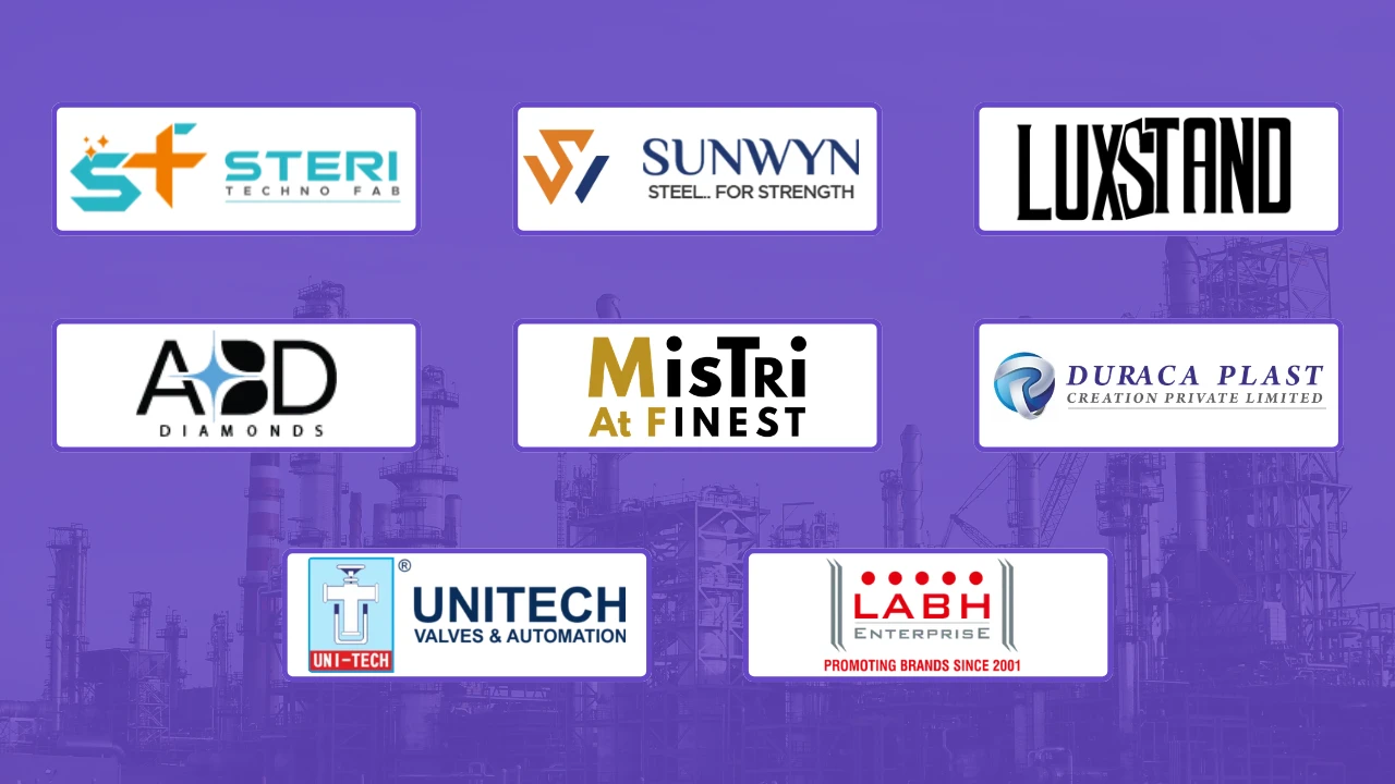 B2B manufacturer brand logos on an industrial background showing how existing domain authority helps manufacturer pages gain faster crawling, indexing, and SEO ranking growth.